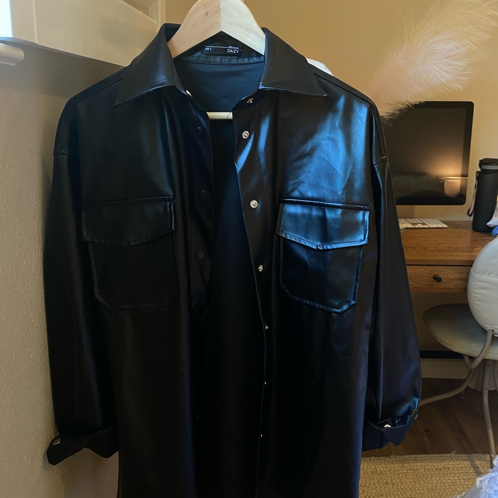 Leather Trench Coat - Picture 4 of 5